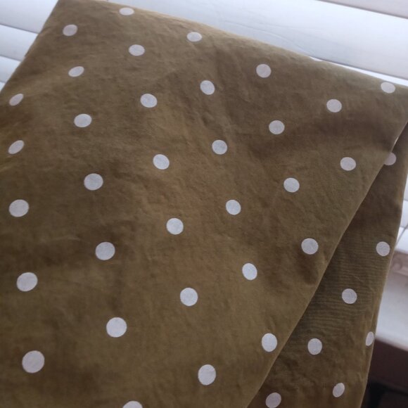 MADEWELL ruffle-sleeve button-front mini dress in polka dot (sz2) - Picture 4 of 14